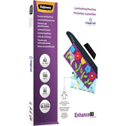 FELLOWES FUNDA PLASTIFICACION BRILLO A3  80M 100-PACK 5306207